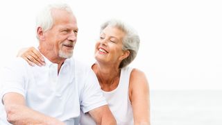 Älteres Ehepaar haben vorgesorgt und sind glücklich