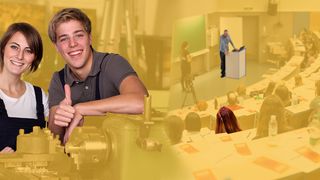 Duales Studium Studenten zwischen Werkstatt und Hörsaal