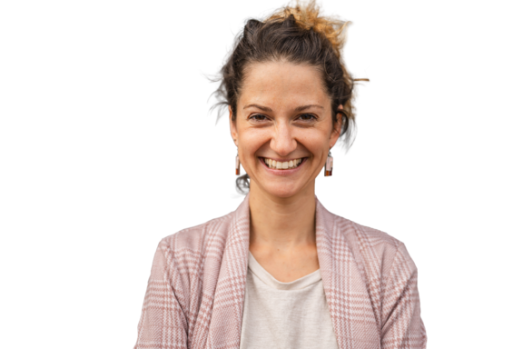 Mitarbeiterstimme Frau im Einzelportrait
