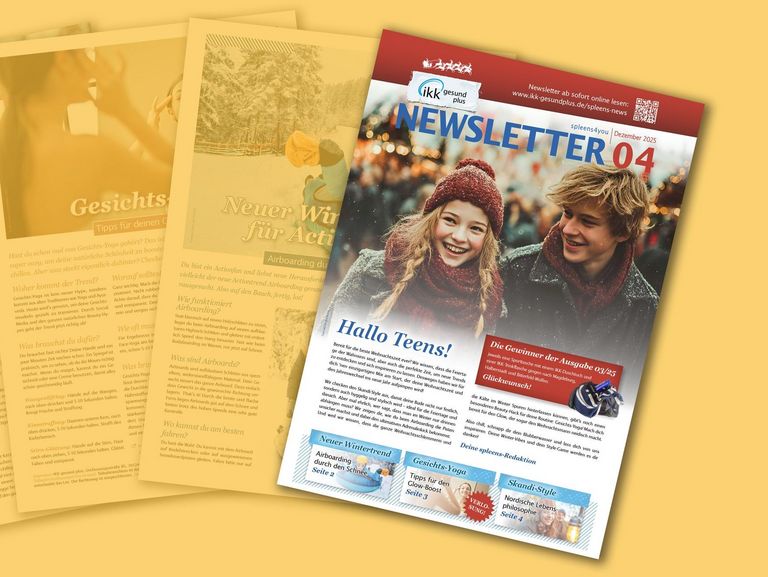 Seiten der Print-Ausgabe des Spleens Newsletter