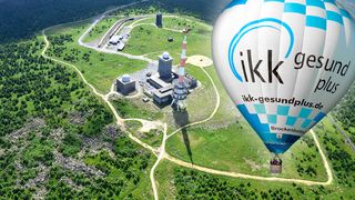 IKK-Heißluftballon über dem Brocken