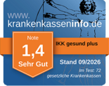Testsiegel von Krankenkasseninfo.de