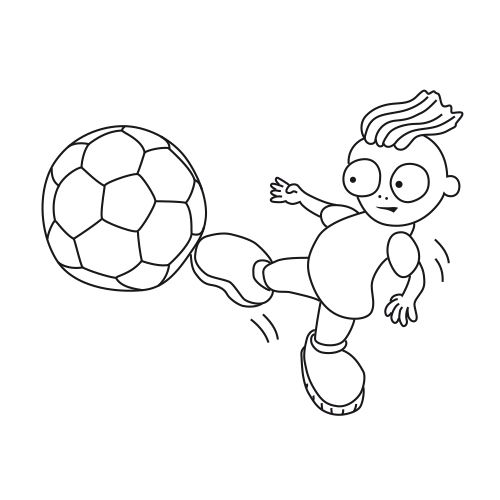 Karl spielt Fußball