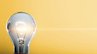 Glimmende Glühlampe