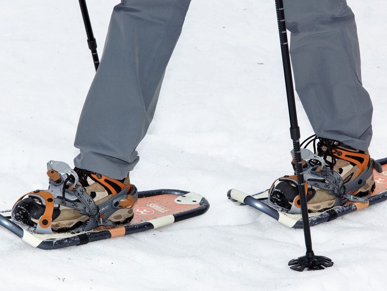 Schneeschuhe unterwegs