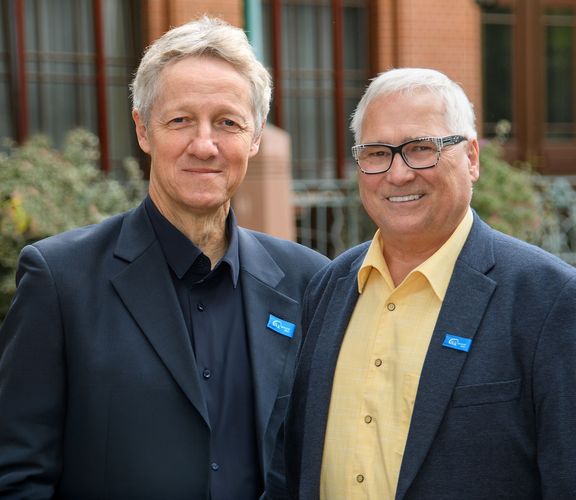 Die Verwaltungsratvorsitzenden Anselm Lotz und Hans-Jürgen Müller
