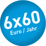 6 x 60 Euro/Jahr