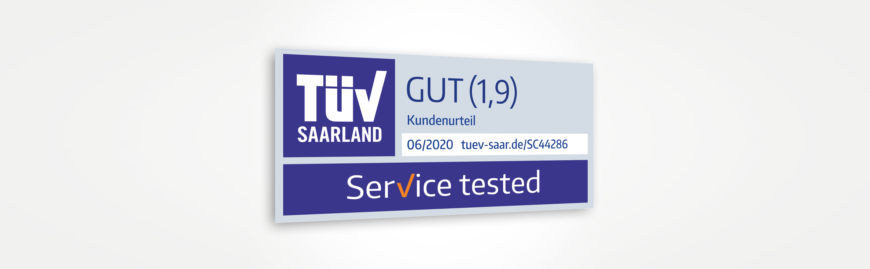 TÜV-Siegel "Service tested"