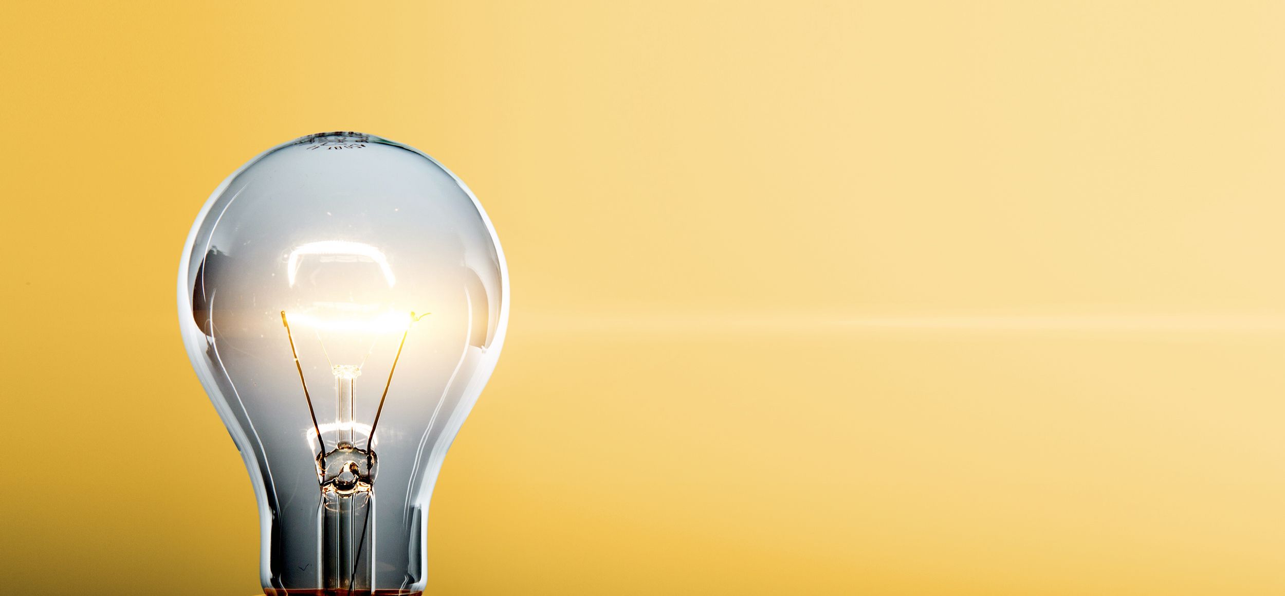 Glimmende Glühlampe